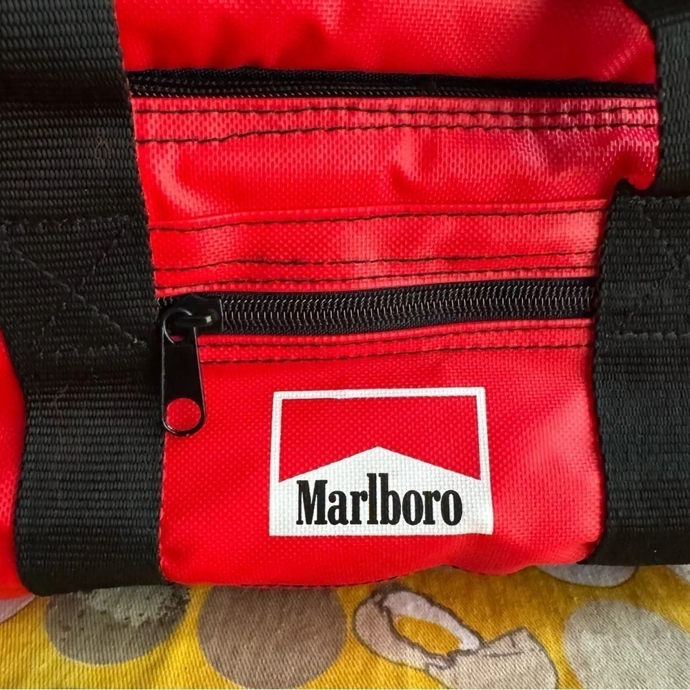 Vintage 90s red Marlboro Cigarettes insulated lunchbox